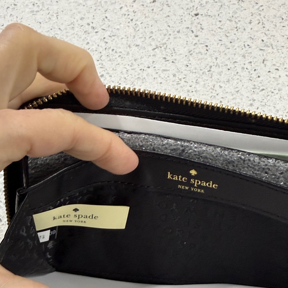 Kate Spade Black Pebbled Leather Wallet - Picture 7 of 7